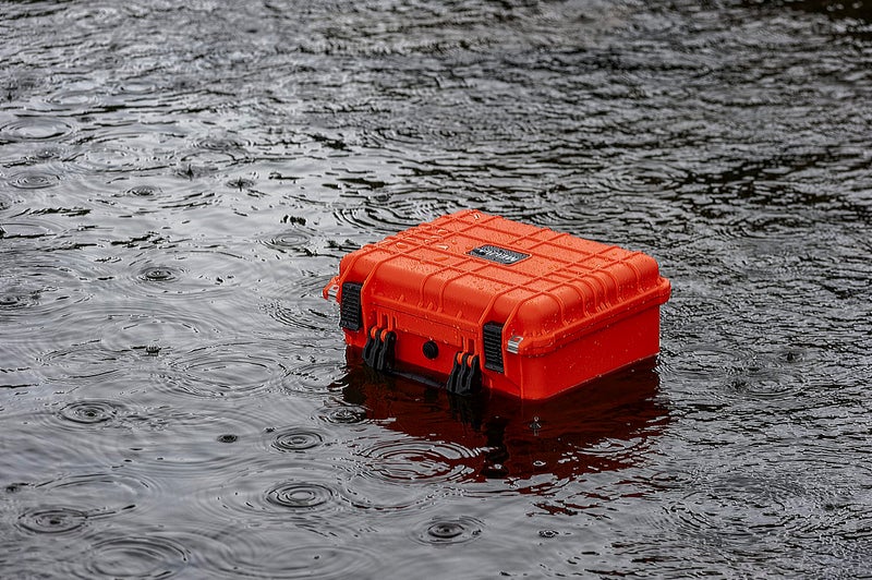 MEIJIA Portable All Weather Waterproof Camera Case with Customizable Fit Foam,Fit Use of Drones, Camera, Equipments, Pistols,15.98x12.99x6.85inches(Orange) - Image 5